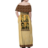 Freedom Fighters Family Matching Off Shoulder Maxi Dress and Hawaiian Shirt Civil Rights Leaders Revolution - Wonder Print Shop