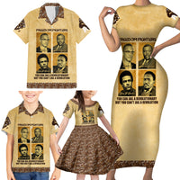 Freedom Fighters Family Matching Short Sleeve Bodycon Dress and Hawaiian Shirt Civil Rights Leaders Revolution - Wonder Print Shop