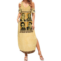 Freedom Fighters Family Matching Summer Maxi Dress and Hawaiian Shirt Civil Rights Leaders Revolution - Wonder Print Shop