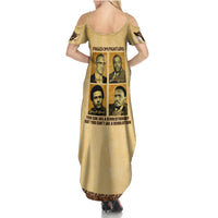 Freedom Fighters Family Matching Summer Maxi Dress and Hawaiian Shirt Civil Rights Leaders Revolution - Wonder Print Shop