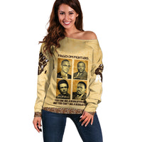 Freedom Fighters Off Shoulder Sweater Civil Rights Leaders Revolution - Wonder Print Shop