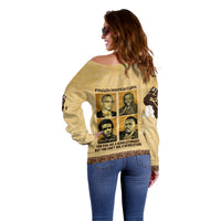 Freedom Fighters Off Shoulder Sweater Civil Rights Leaders Revolution - Wonder Print Shop