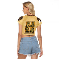 Freedom Fighters Raglan Cropped T Shirt Civil Rights Leaders Revolution - Wonder Print Shop