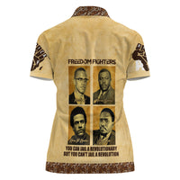 Freedom Fighters Women Polo Shirt Civil Rights Leaders Revolution - Wonder Print Shop