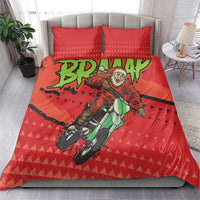 Braaap Bedding Set Motorcross Santa Christmas - Wonder Print Shop