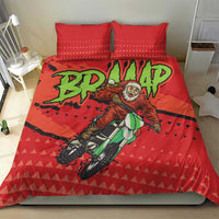 Braaap Bedding Set Motorcross Santa Christmas - Wonder Print Shop