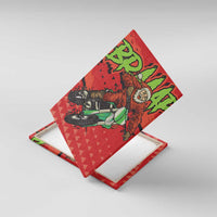 Braaap Canvas Wall Art Motorcross Santa Christmas - Wonder Print Shop