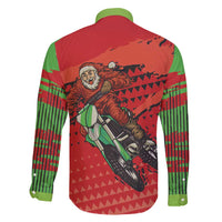 Braaap Family Matching Long Sleeve Bodycon Dress and Hawaiian Shirt Motorcross Santa Christmas - Wonder Print Shop