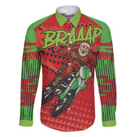 Braaap Family Matching Puletasi and Hawaiian Shirt Motorcross Santa Christmas - Wonder Print Shop