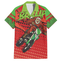 Braaap Hawaiian Shirt Motorcross Santa Christmas - Wonder Print Shop