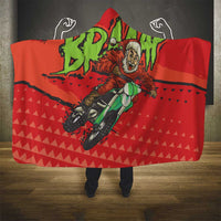 Braaap Hooded Blanket Motorcross Santa Christmas