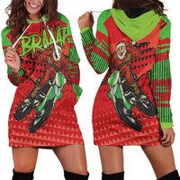 Braaap Hoodie Dress Motorcross Santa Christmas - Wonder Print Shop