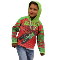 Braaap Kid Hoodie Motorcross Santa Christmas - Wonder Print Shop