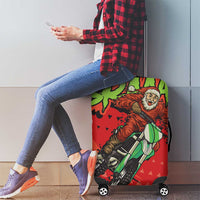 Braaap Luggage Cover Motorcross Santa Christmas - Wonder Print Shop