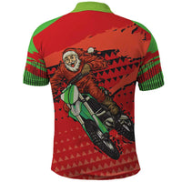 Braaap Polo Shirt Motorcross Santa Christmas - Wonder Print Shop