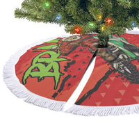 Braaap Tree Skirt Motorcross Santa Christmas - Wonder Print Shop