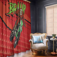 Braaap Window Curtain Motorcross Santa Christmas - Wonder Print Shop