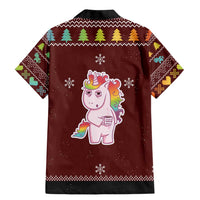 Cant Hear You Unicorn Christmas Family Matching Mermaid Dress and Hawaiian Shirt - Wonder Print Shop