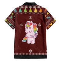 Cant Hear You Unicorn Christmas Family Matching Short Sleeve Bodycon Dress and Hawaiian Shirt - Wonder Print Shop