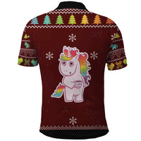 Cant Hear You Unicorn Christmas Polo Shirt - Wonder Print Shop