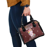 Cant Hear You Unicorn Christmas Shoulder Handbag