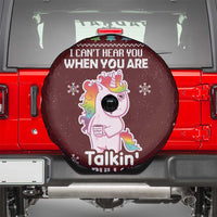 Cant Hear You Unicorn Christmas Spare Tire Cover - Wonder Print Shop