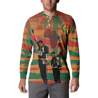 Black Power Fists of Freedom Button Sweatshirt African American 1968