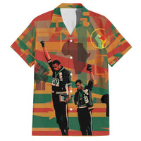 Black Power Fists of Freedom Family Matching Long Sleeve Bodycon Dress and Hawaiian Shirt African American 1968