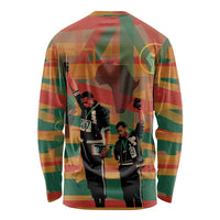 Black Power Fists of Freedom Long Sleeve Shirt African American 1968