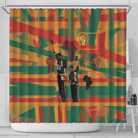 Black Power Fists of Freedom Shower Curtain African American 1968