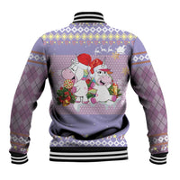 Unicorn Naughty List Baseball Jacket Christmas Funny - Wonder Print Shop
