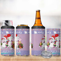 Unicorn Naughty List 4 in 1 Can Cooler Tumbler Christmas Funny - Wonder Print Shop