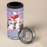 Unicorn Naughty List 4 in 1 Can Cooler Tumbler Christmas Funny - Wonder Print Shop