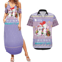 Unicorn Naughty List Couples Matching Summer Maxi Dress and Hawaiian Shirt Christmas Funny - Wonder Print Shop