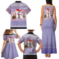 Unicorn Naughty List Family Matching Tank Maxi Dress and Hawaiian Shirt Christmas Funny - Wonder Print Shop