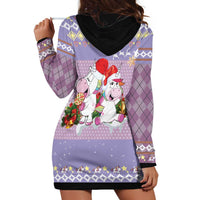 Unicorn Naughty List Hoodie Dress Christmas Funny - Wonder Print Shop