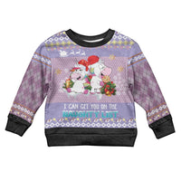 Unicorn Naughty List Kid Ugly Christmas Sweater Christmas Funny - Wonder Print Shop