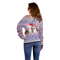 Unicorn Naughty List Off Shoulder Sweater Christmas Funny - Wonder Print Shop