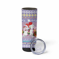 Unicorn Naughty List Skinny Tumbler Christmas Funny - Wonder Print Shop