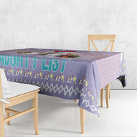 Unicorn Naughty List Tablecloth Christmas Funny - Wonder Print Shop