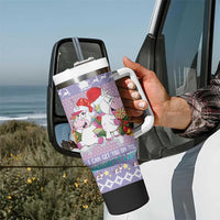 Unicorn Naughty List Tumbler With Handle Christmas Funny - Wonder Print Shop