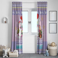 Unicorn Naughty List Window Curtain Christmas Funny - Wonder Print Shop