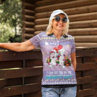 Unicorn Naughty List Women Polo Shirt Christmas Funny - Wonder Print Shop