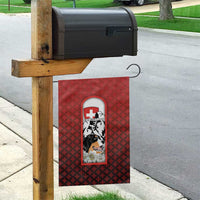 Switzerland Bernese Mountain Dog Garden Flag Edelweiss Coat Of Arms