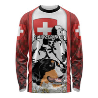 Switzerland Bernese Mountain Dog Long Sleeve Shirt Edelweiss Coat Of Arms