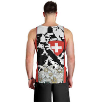 Switzerland Bernese Mountain Dog Men Tank Top Edelweiss Coat Of Arms