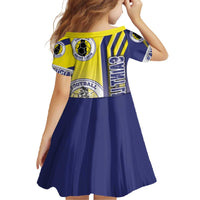 Saint Lucia Football Family Matching Off The Shoulder Long Sleeve Dress and Hawaiian Shirt Piton Boyz Soccer - Road To Champion