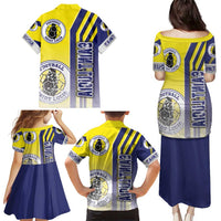 Saint Lucia Football Family Matching Puletasi and Hawaiian Shirt Piton Boyz Soccer - Road To Champion