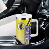 Saint Lucia Football Tumbler With Handle Piton Boyz Soccer - Road To Champion