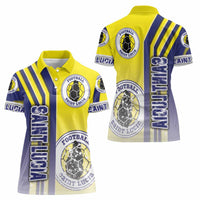 Saint Lucia Football Women Polo Shirt Piton Boyz Soccer - Road To Champion